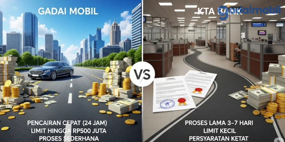 perbandingan gadai mobil vs kta